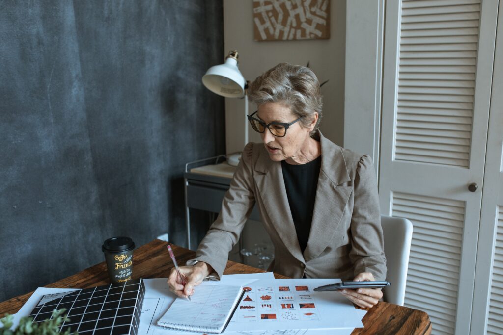 Woman at desk